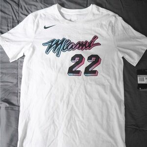 Jimmy Butler Nike Miami Vice Jersey T-Shirt White | Men’s Small | Miami Heat